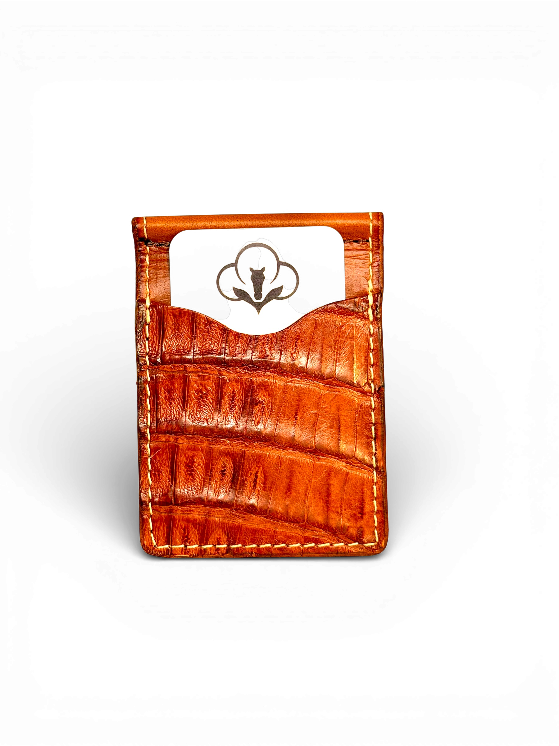 Heritage Tan Caiman Crocodile Wallet