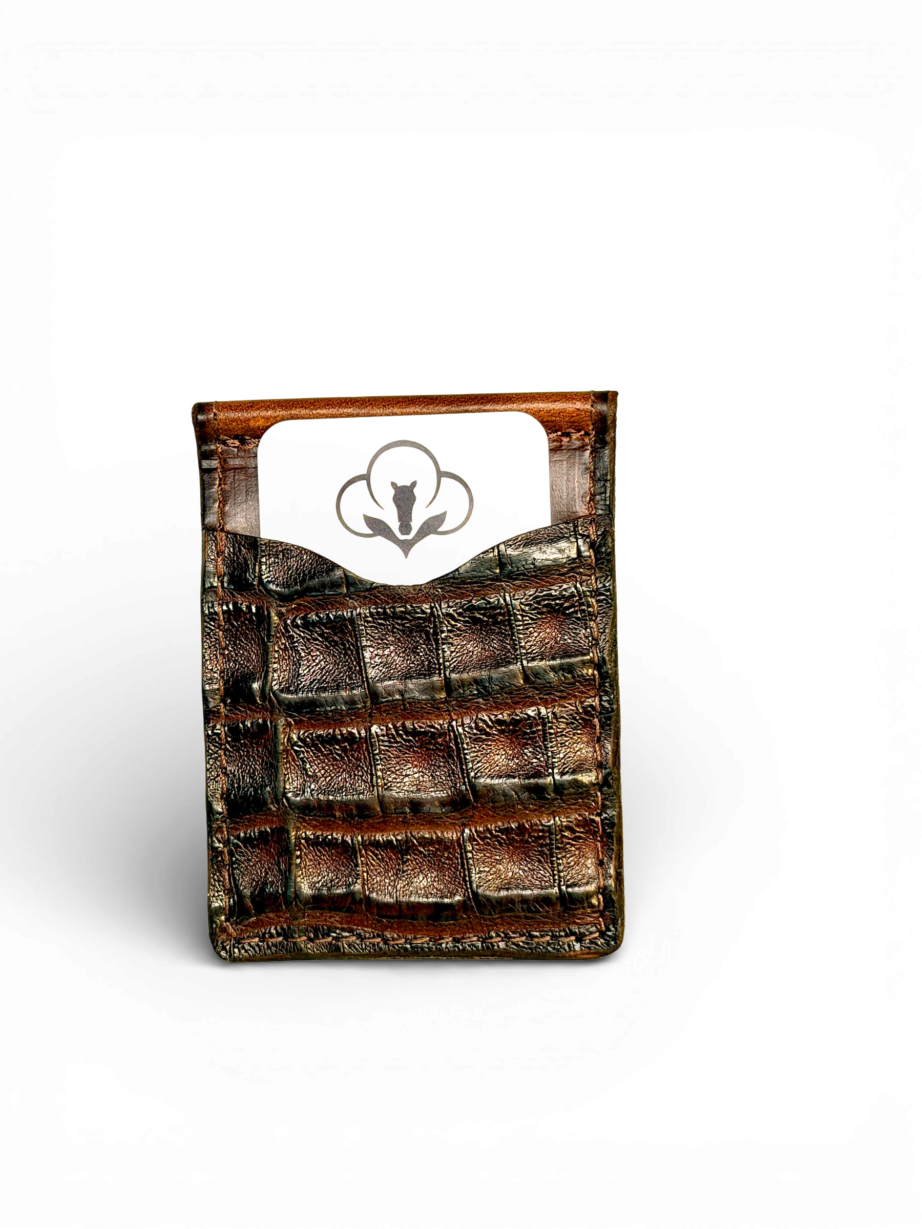 Midnight Bay Caiman Crocodile Wallet