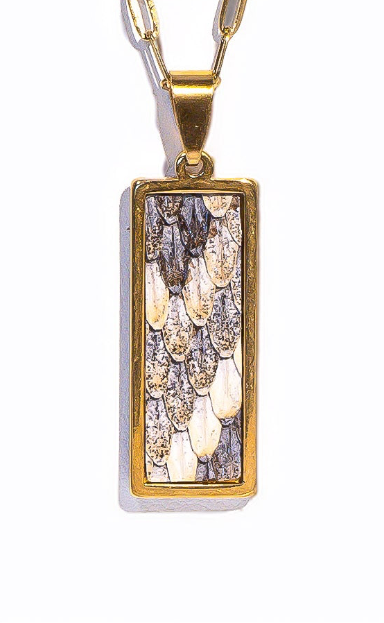 DiamondBack Rectangle Signature Pendant