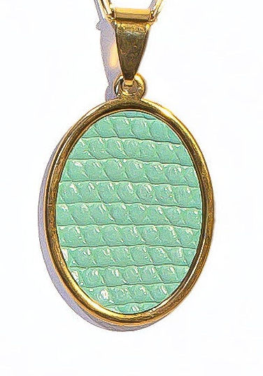 Exuma Lizard Oval Statement Pendant
