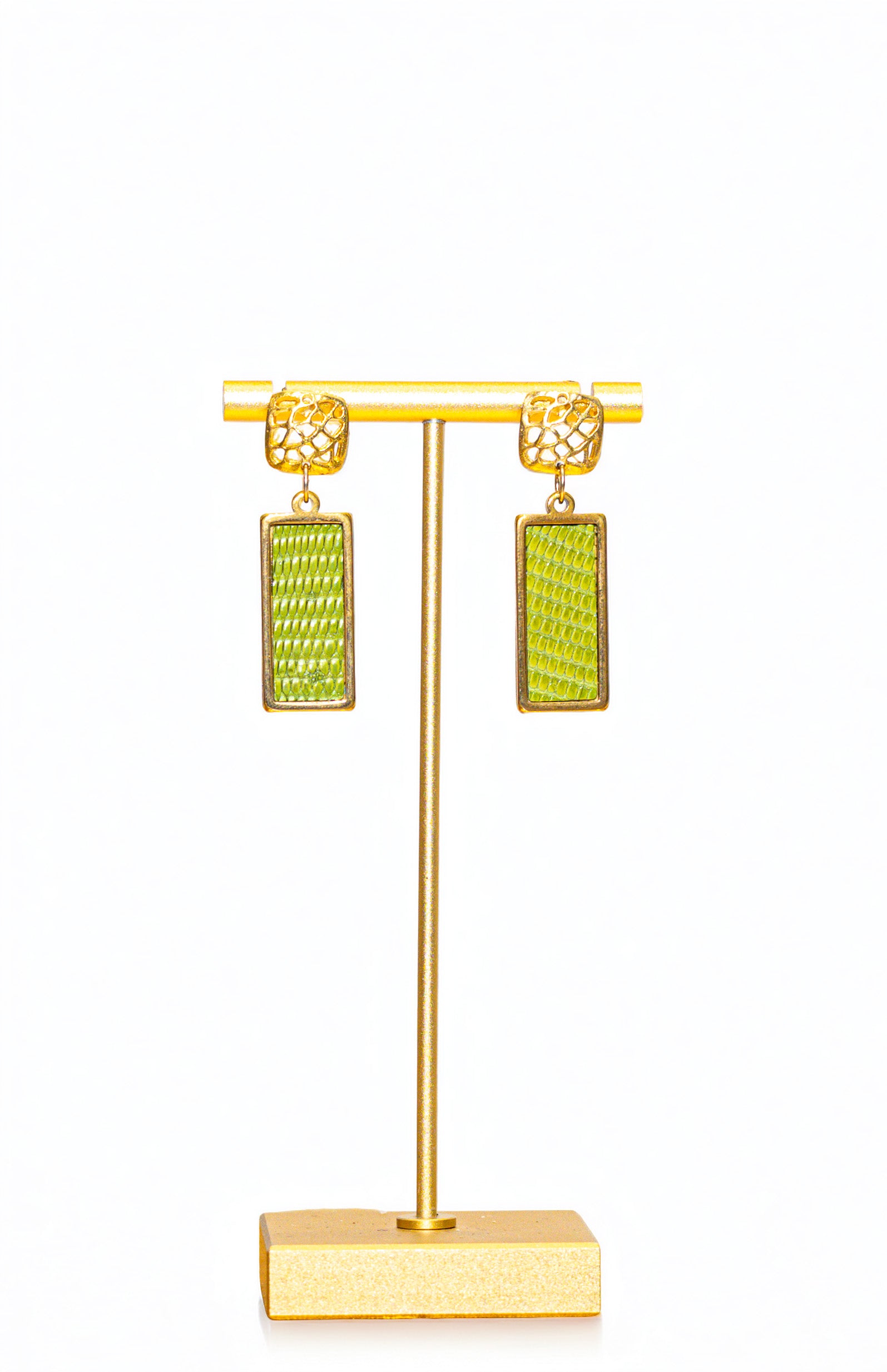 Keylime Lizard Pendant Earrings