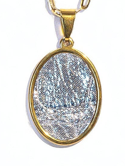 Mrs. Robinson Alligator Oval Signature Pendant