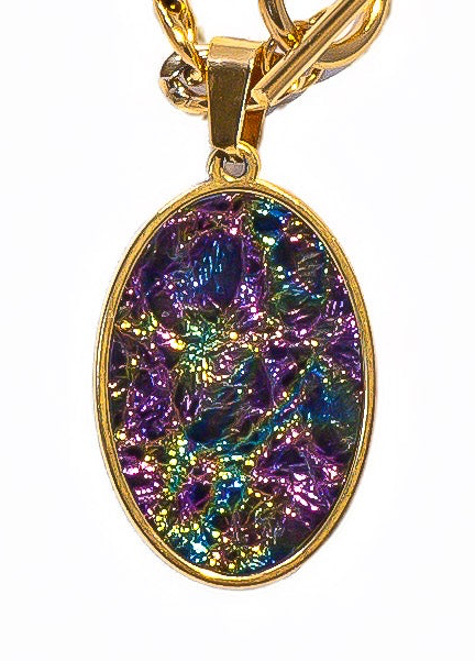 Mirage Alligator Oval Statement Pendant