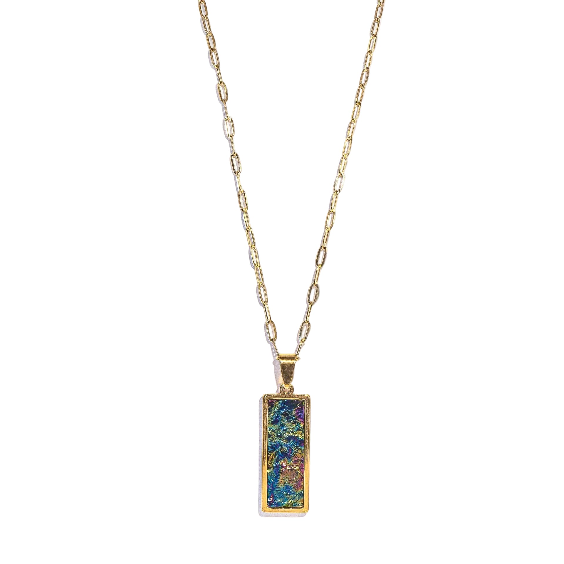 Mirage Rectangle Signature Necklace
