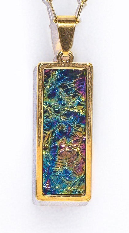 Mirage Rectangle Signature Pendant