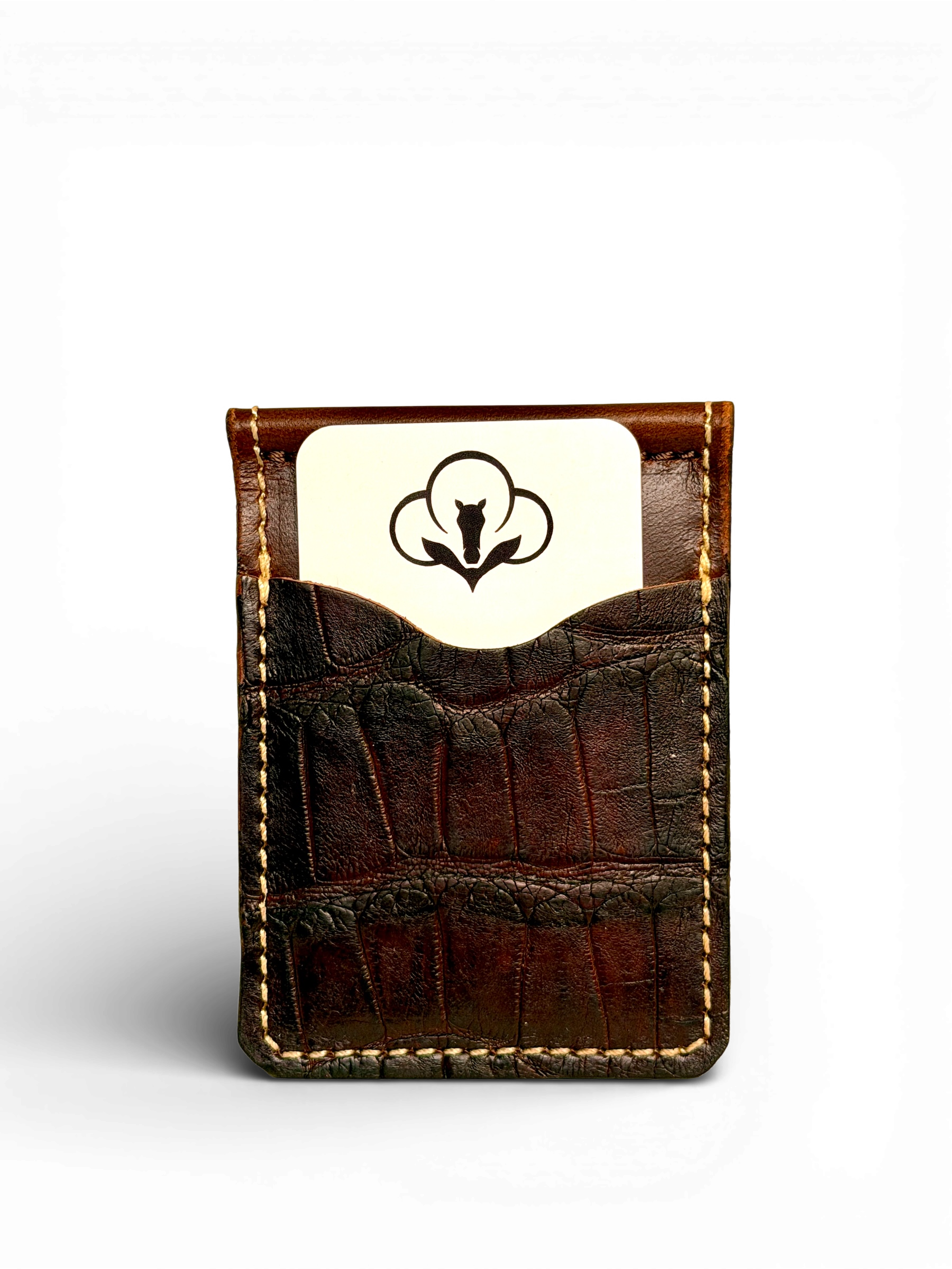 Walnut Nile Crocodile Wallet