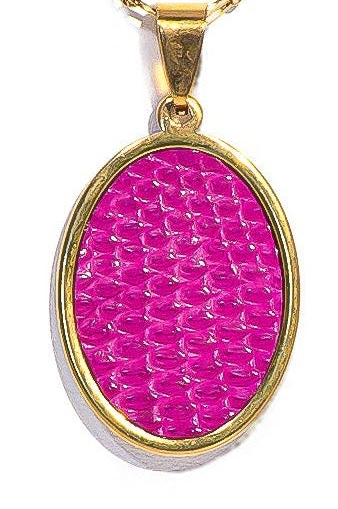 Orchid Oval Signature Pendant