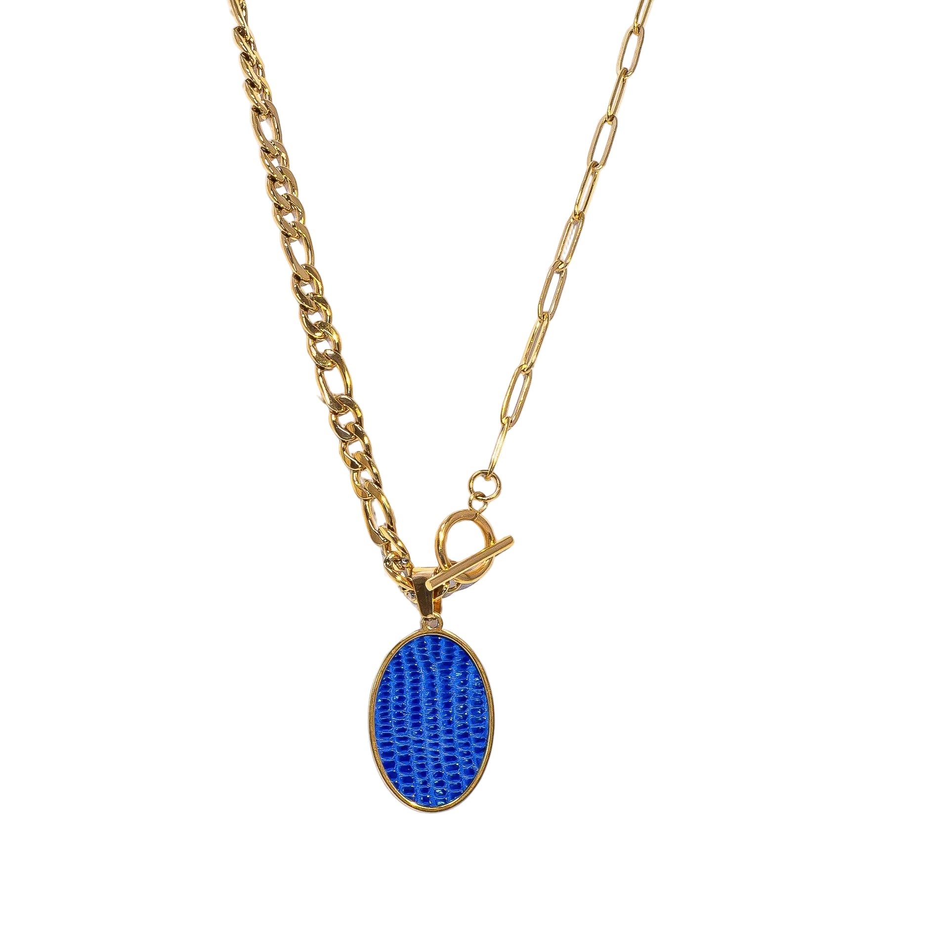 Sapphire Oval Statement Necklace