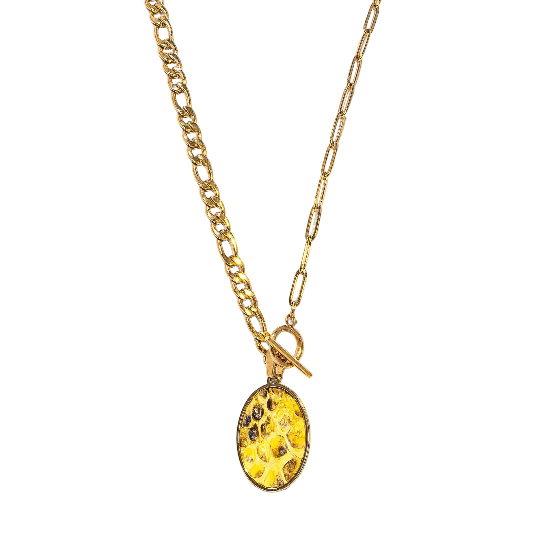 Sunshine Python Oval Statement Necklace