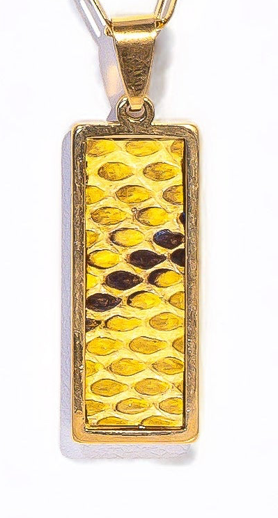 Sunshine Python Rectangle Signature Pendant