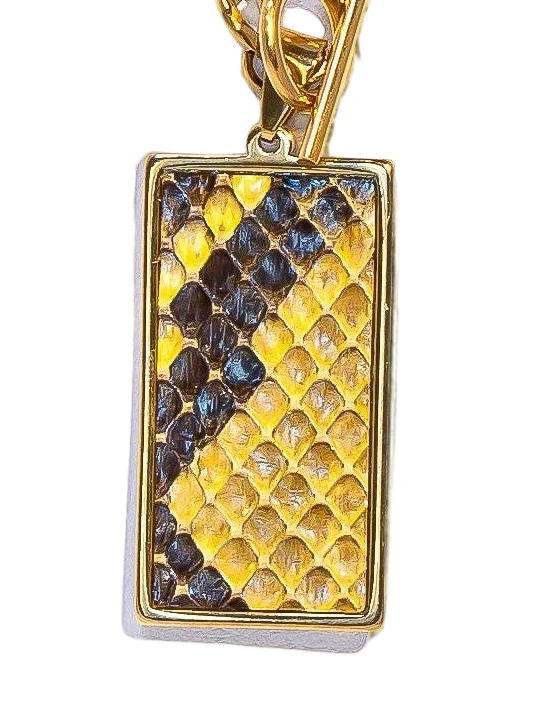 Sunshine Python Rectangle Statement Pendant