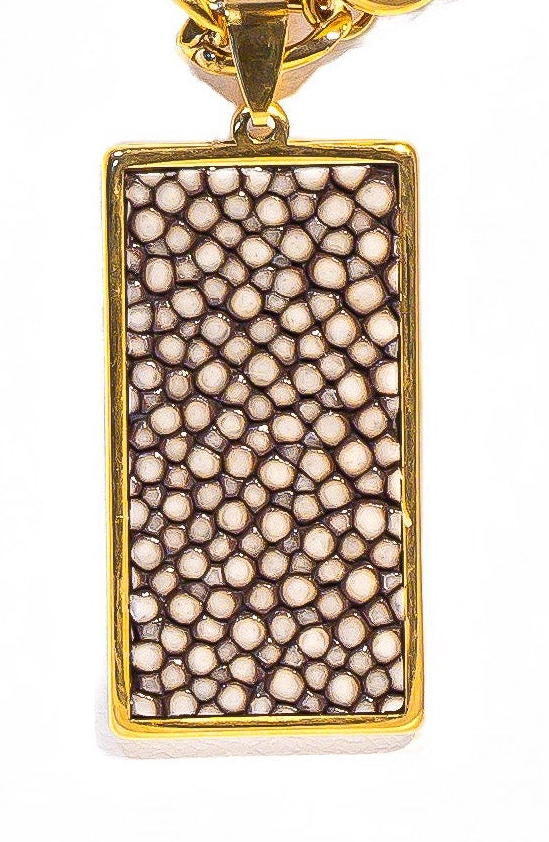 Truffle Rectangle Statement Necklace