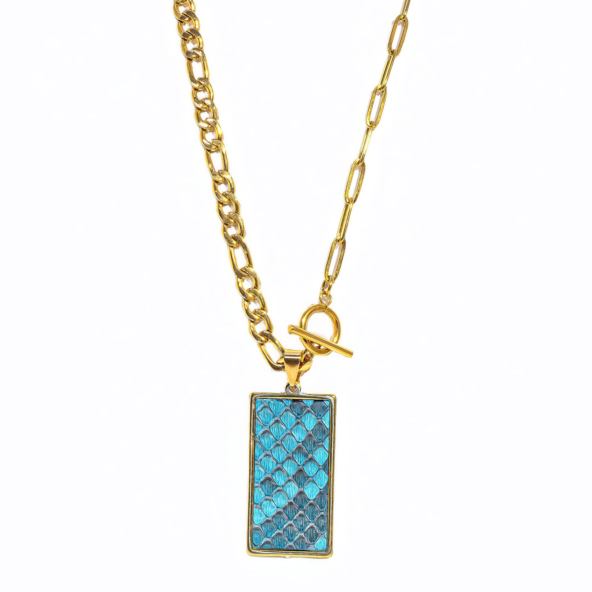 Turks Rectangle Statement Necklace