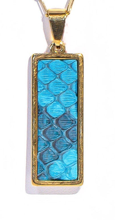 Turks Rectangle Signature Pendant