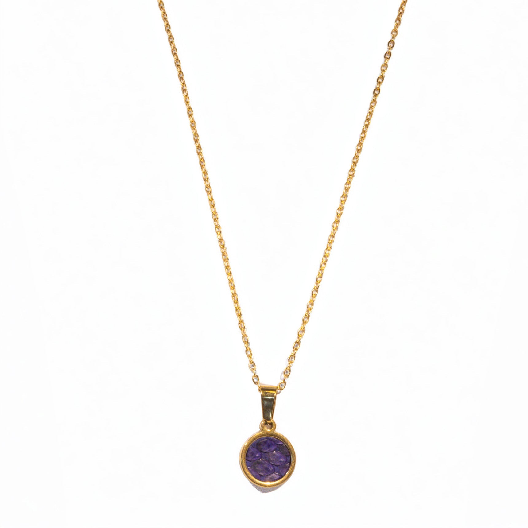 Velvet Plum Minimalist Necklace